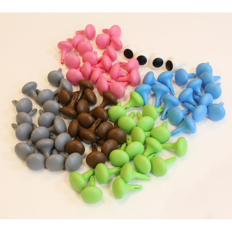 Spalvoti vamzdeliai STEM lentoms, 128 vnt. MASTERKIDZ