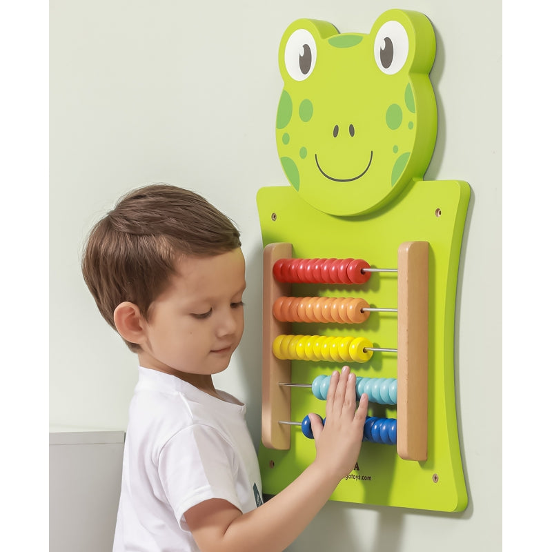 Daugiafunkcinis pakabinamas žaidimas skaitliukai - varlytė ,,Viga Toys"