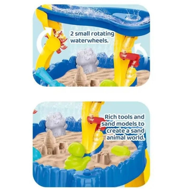 Vandens ir smėlio stalas XL su kėde 2in1 12el., WOOPIE