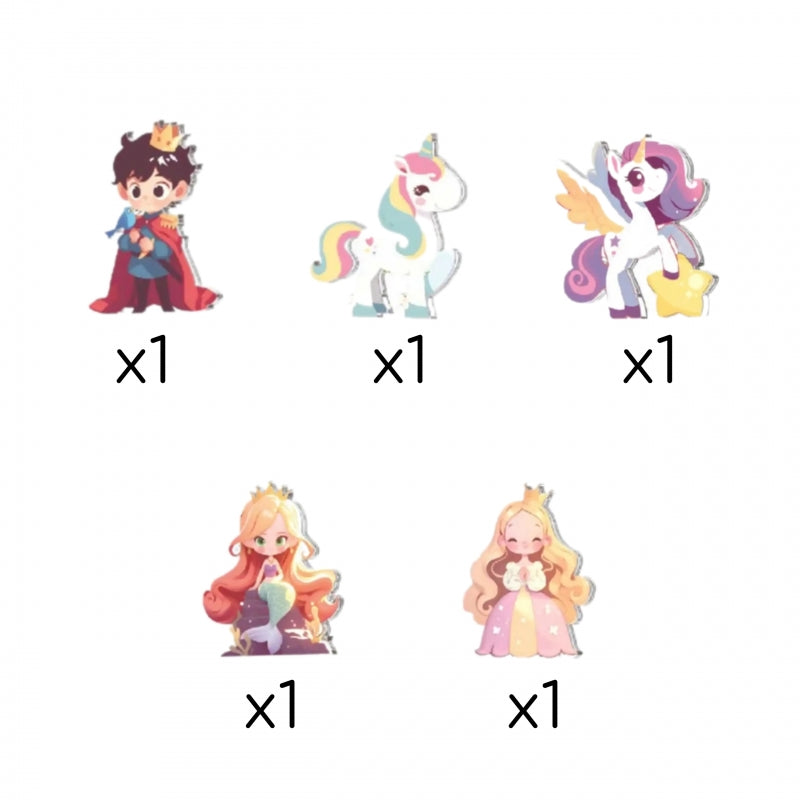 3D magnetinis statybinis konstruktorius „Pasakų pilis“, 55 vnt., WOOPIE