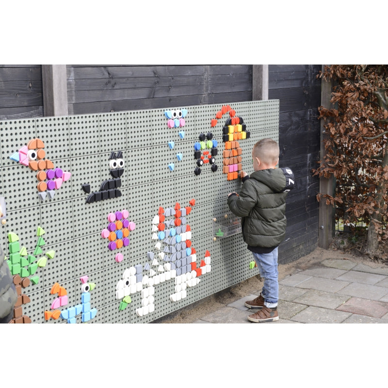 MASTERKIDZ Geometrinių figūrų formos kaiščių rinkinys, 64 vnt. STEM plokštėms