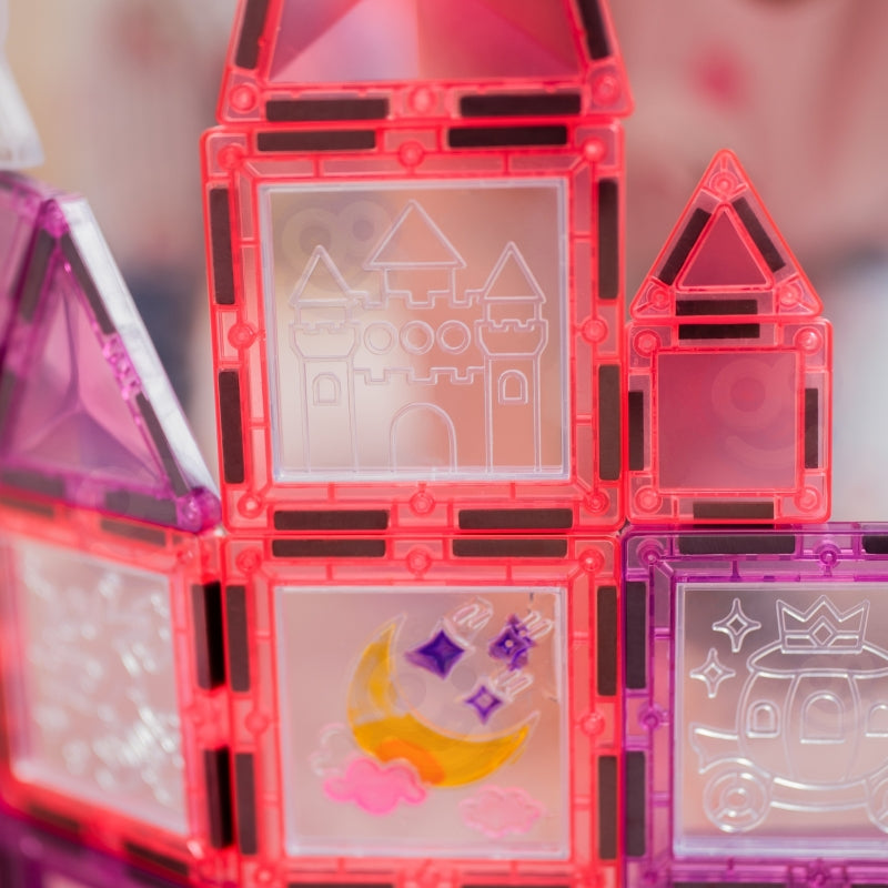 Magnetinis konstruktorius „Princesės pilis“ 50 vnt., WOOPIE