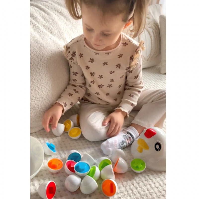 Edukacinis Montessori rūšiuoklis višta, WOOPIE