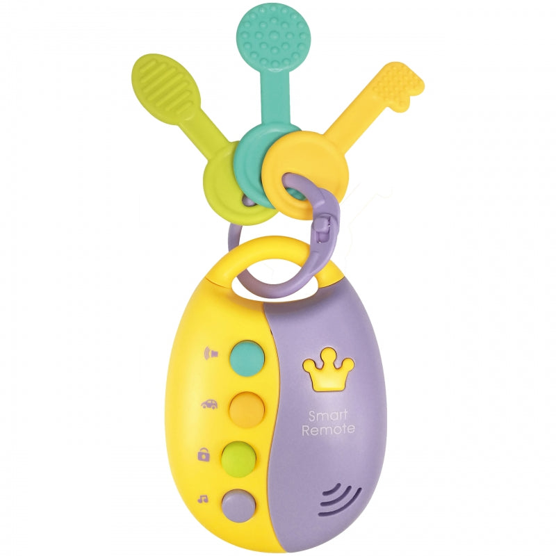 Interaktyvus kramtukas ir raktai su šviesos ir garso efektais 2in1, WOOPIE