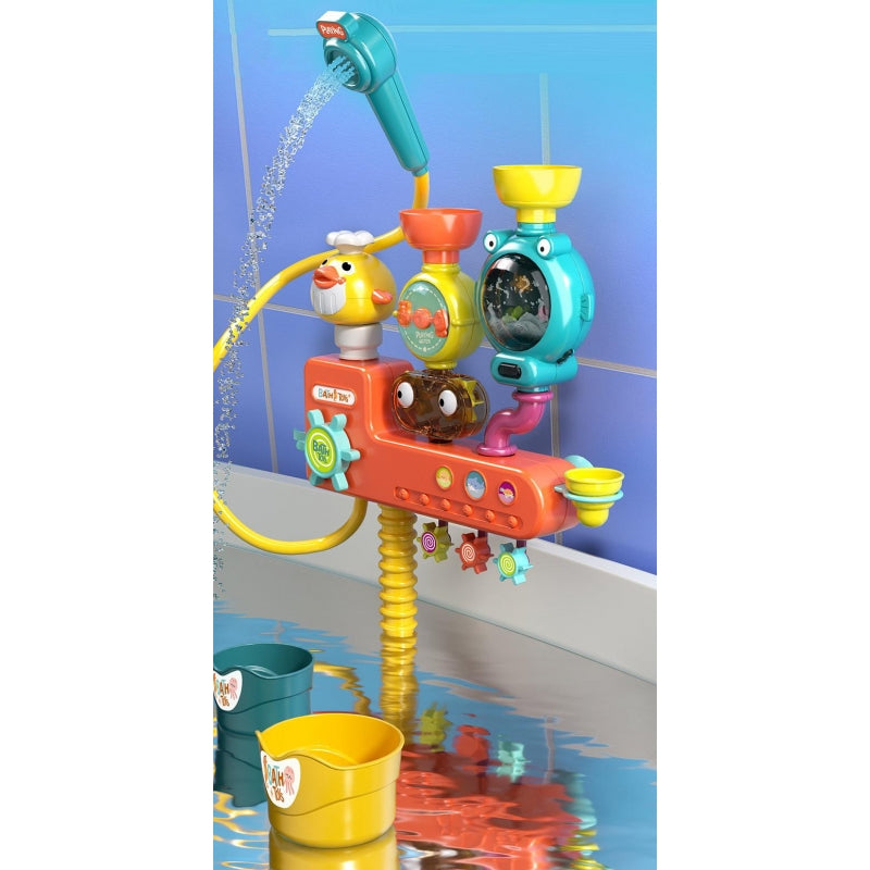 Vonios žaislas su priedais, antis, WOOPIE