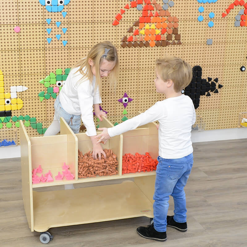 MASTERKIDZ Geometrinių figūrų formos kaiščių rinkinys, 64 vnt. STEM plokštėms