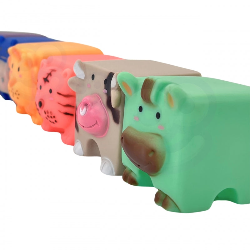 Sensorinės kaladėlės, gyvūnai 6 el., WOOPIE