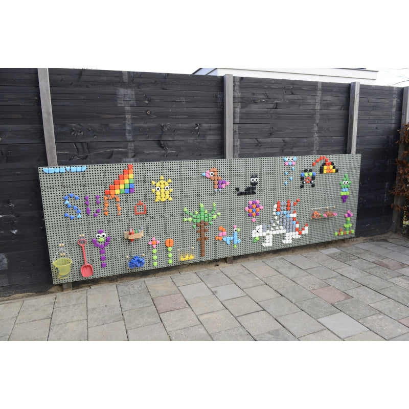 Geometrinių figūrų kaiščių rinkinys STEM lentoms, 64vnt., Masterkidz