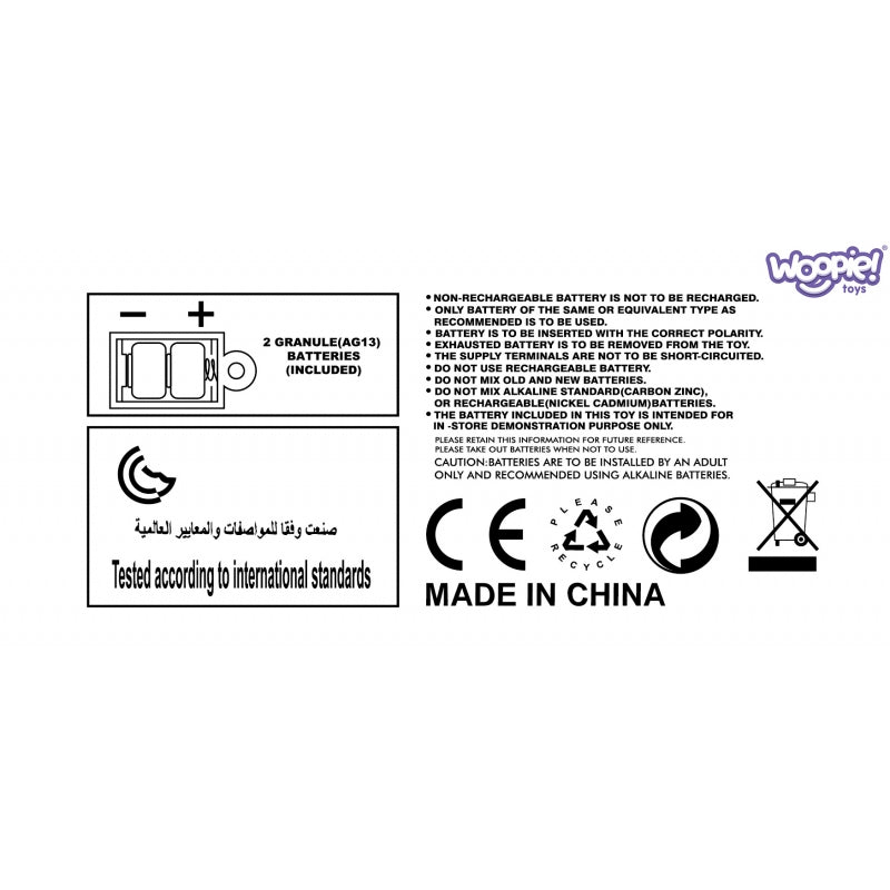 Interaktyvi pliušinė pilka karvytė, WOOPIE