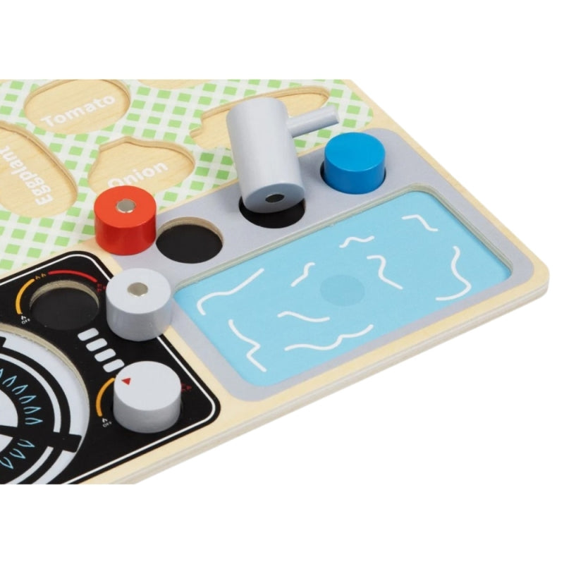 Medinė virtuvėlė vaikams su priedais, TOOKY TOY