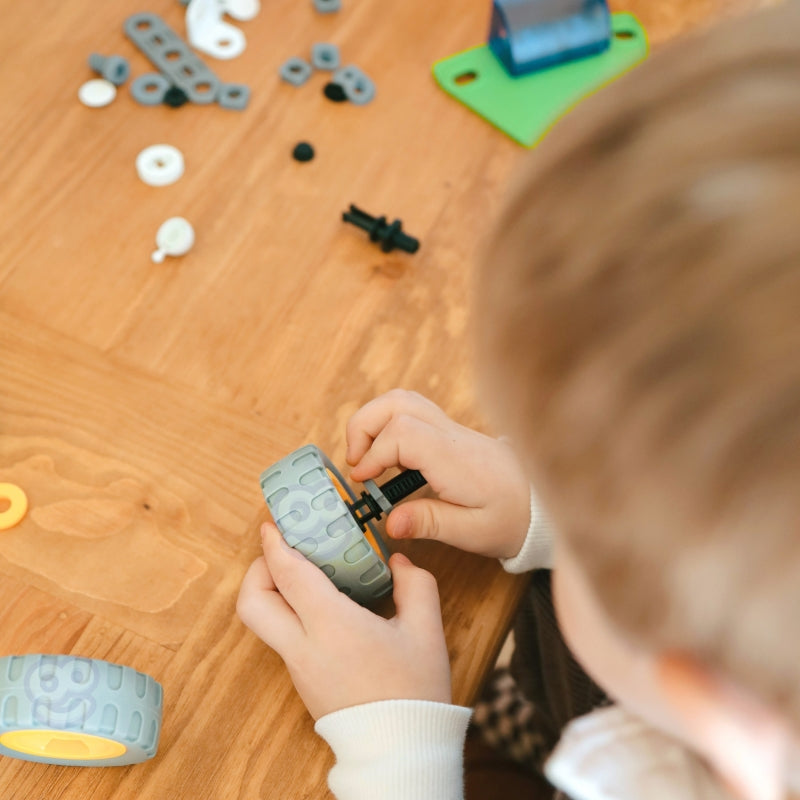 STEM konstruktoriaus rinkinys 163 el, transporto priemonės, WOOPIE