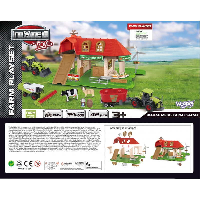 Ūkio traktorių rinkinys ir figūrėlės, Woopie