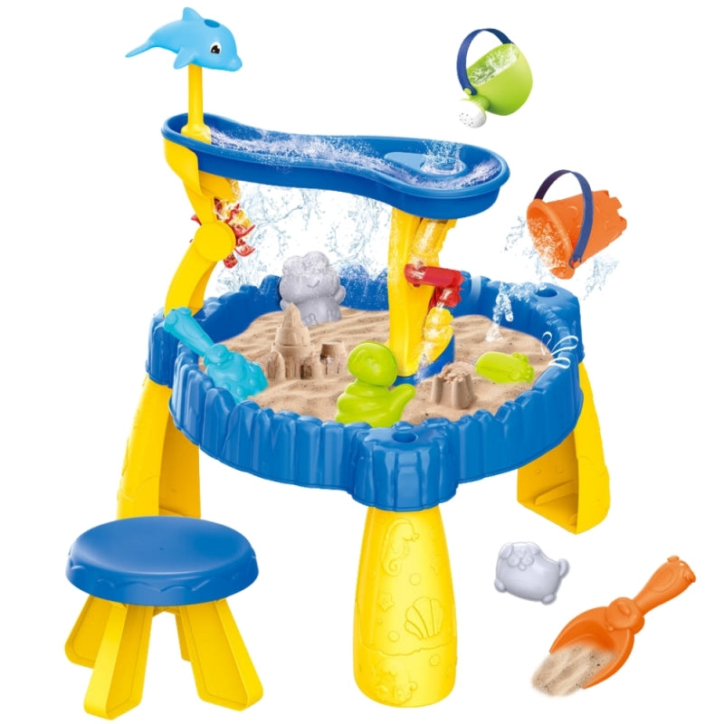 Vandens ir smėlio stalas XL su kėde 2in1 12el., WOOPIE