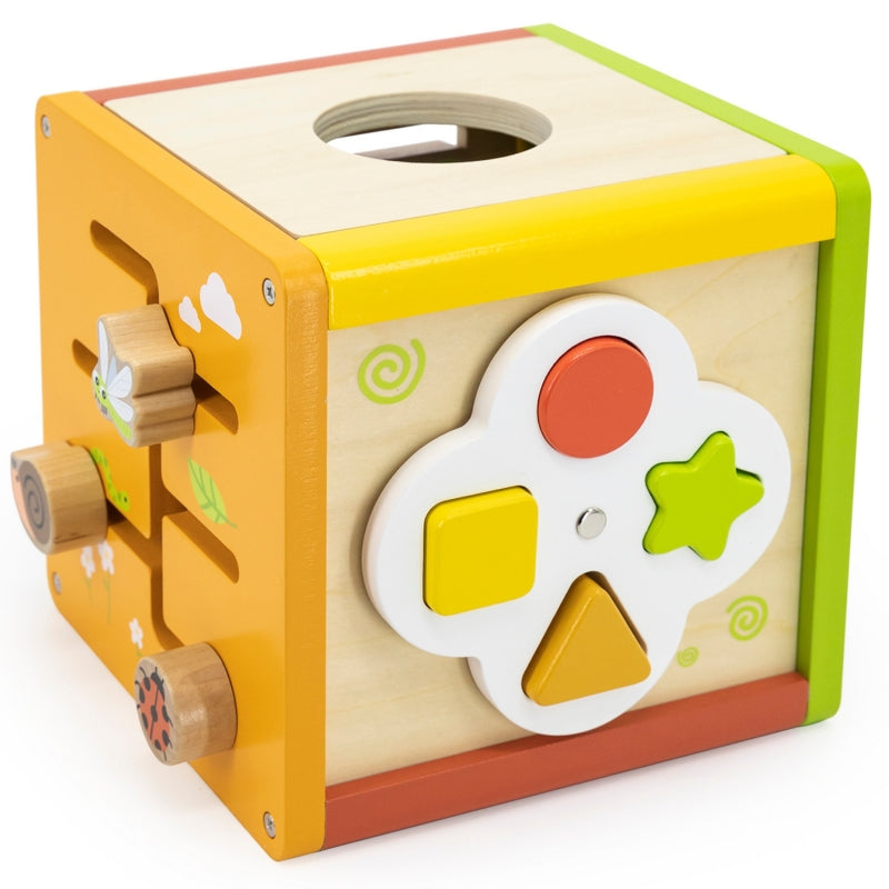 Medinis edukacinis kubas vaikams 5in1, VIGA