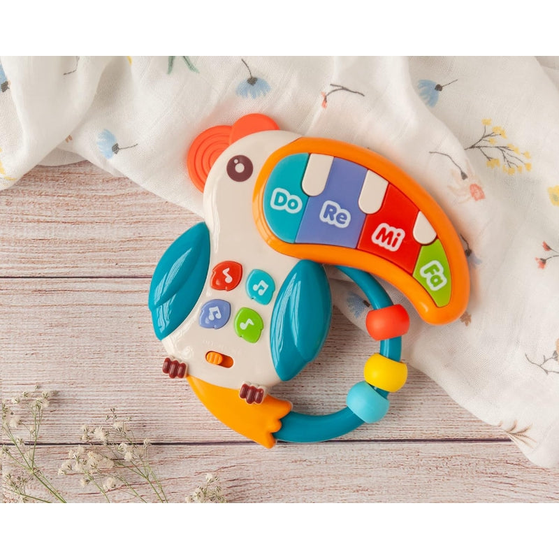 Muzikinis žaislas su garso efektais 3in1, pelikanas, WOOPIE BABY