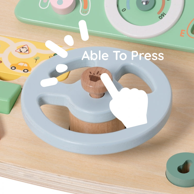 Medinė daugiafunkcinė motorinių įgūdžių lavinimo vairo veiklos lenta, CLASSIC WORLD