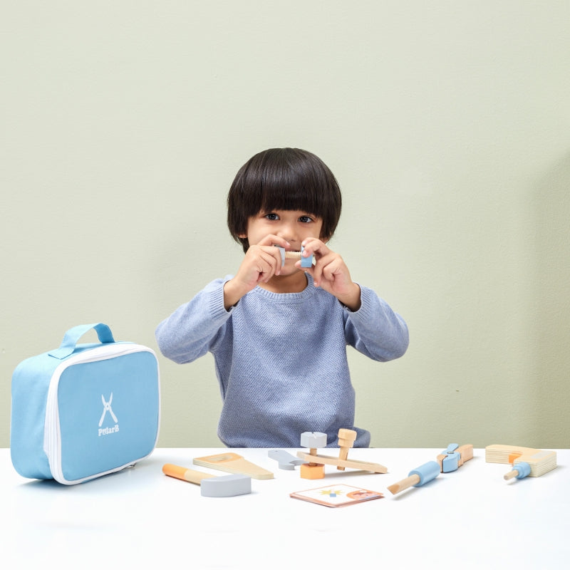 Medinių įrankių rinkinys vaikams „Little Handyman“, VIGA PolarB