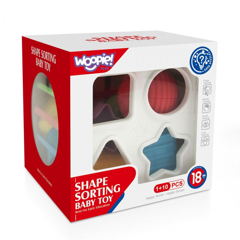 Lankstus sensorinis kubas rūšiuoklė „Spalvotos Formos“, Woopie