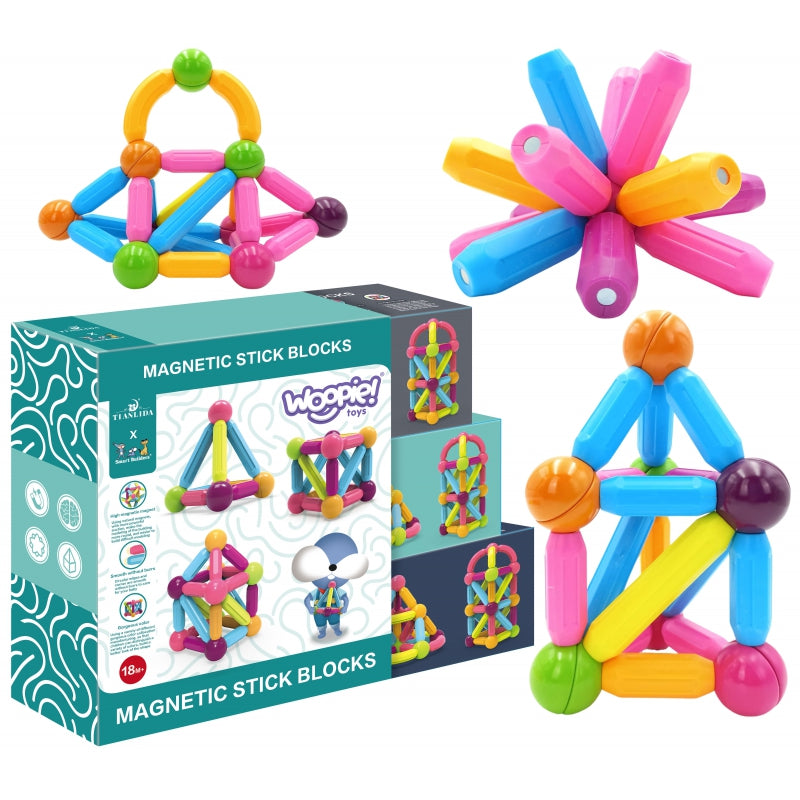 Magnetiniai konstrukciniai blokai, 38 el., Woopie