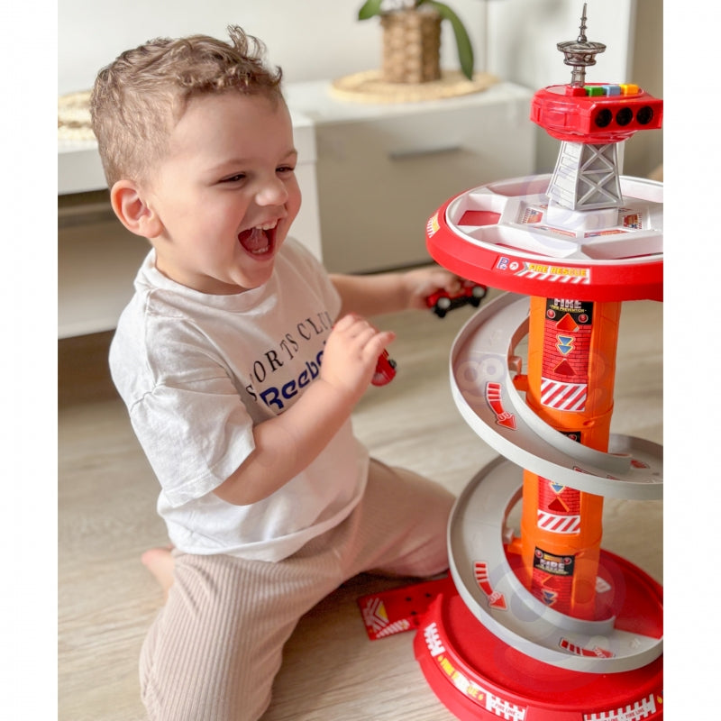 Didelė gaisrininkų automobilių aikštelė su garso efektais, Woopie