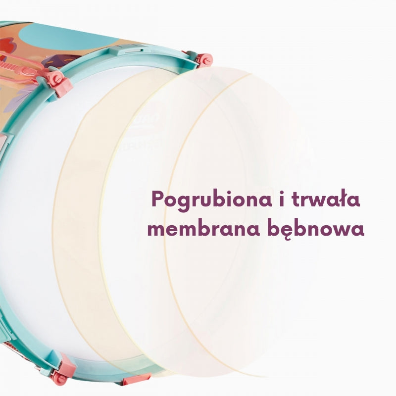 Edukacinis būgnų rinkinys vaikams su kėdute, WOOPIE