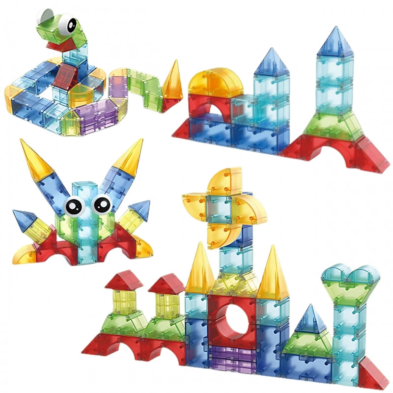 Magnetiniai 3D konstruktoriaus rinkinys 63 vnt., WOOPIE