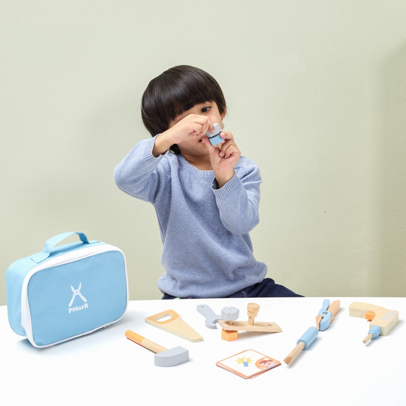 Medinių įrankių rinkinys vaikams „Little Handyman“, VIGA PolarB