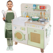 Daugiafunkcinė XXL medinė virtuvė su skalbimo mašina ir priedais, CLASSIC WORLD