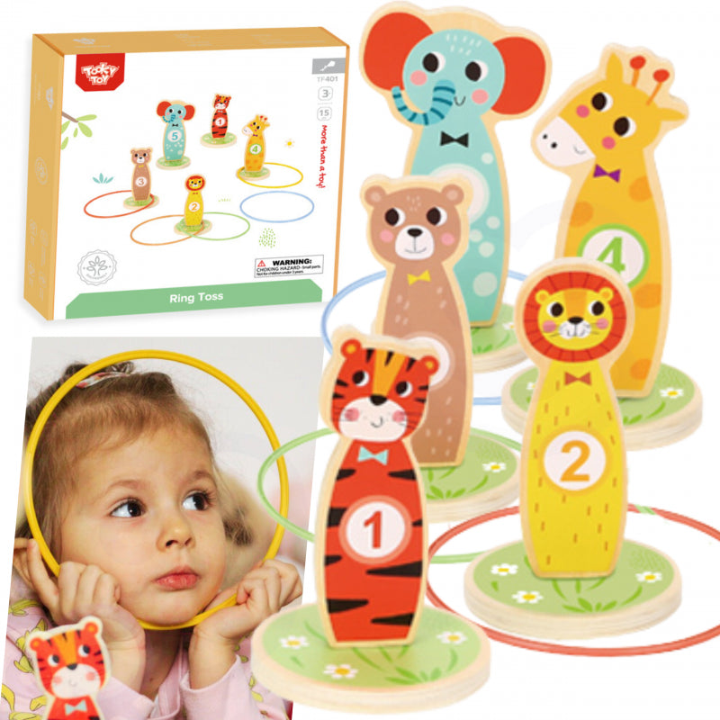 Medinis žiedų mėtymo žaidimas Tooky Toy