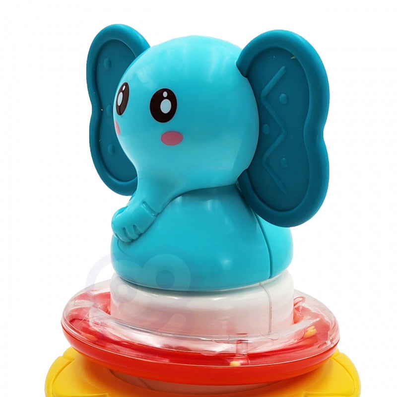 Interaktyvus piramidės formos bokštas su šviesos ir garso efektais, WOOPIE, drambliukas