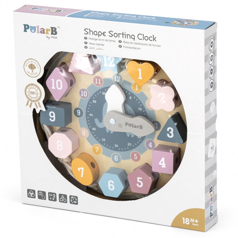 Medinis mokomasis laikrodis su formalėmis, VIGA PolarB