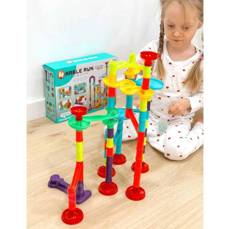 Spiralinio takelio ir kamuoliukų rinkinys 113 el.,Woopie