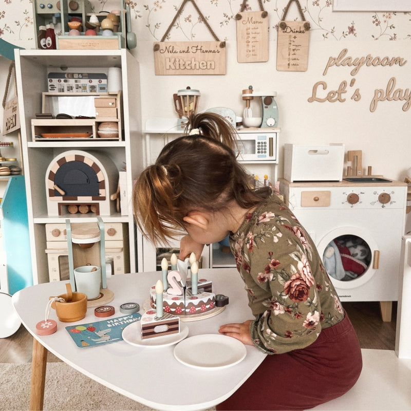 Medinis gimtadienio torto rinkinys su priedais, TOOKY TOY