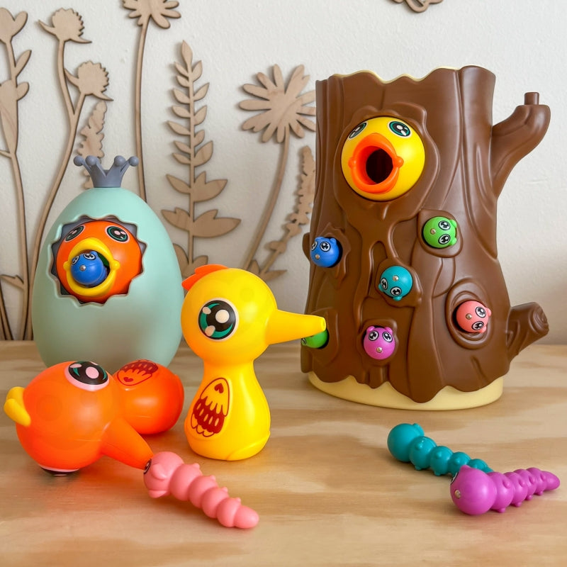 Vaikiškas magnetinis žaidimas „Pagauk kirminą“, Woopie