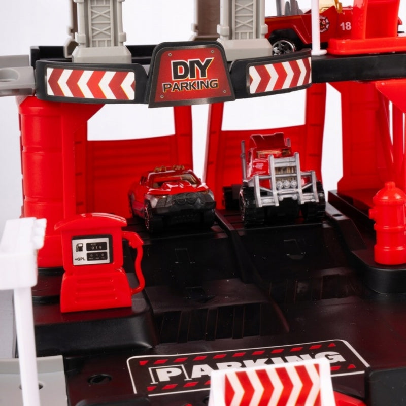 Daugiaaukštė automobilių stovėjimo aikštelė „Gaisrinė“ su priedais 43 vnt. WOOPIE