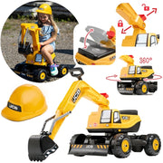 Žaislinis ekskavatorius, geltonas, FALK JCB