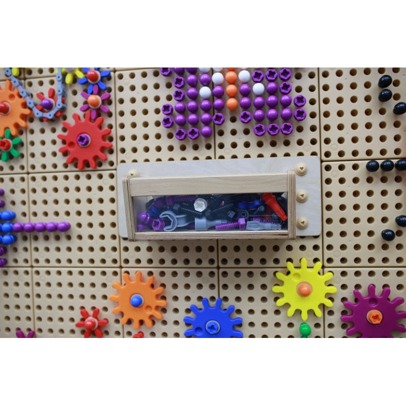 Konteineris priedams su permatoma sienele, Masterkidz STEM