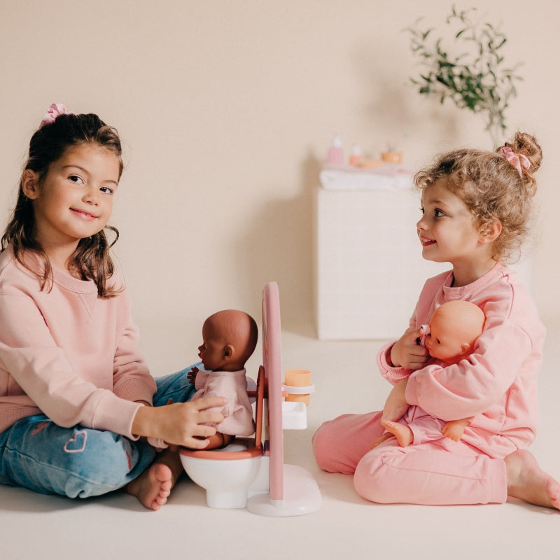 Žaislinis vonios kambarys lėlei su tualetu SMOBY Baby Nurse