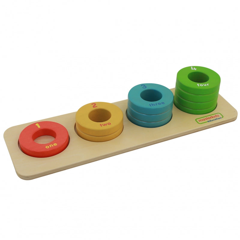 Medinis žaidimas spalvų ir dydžių dėlionė, Masterkidz