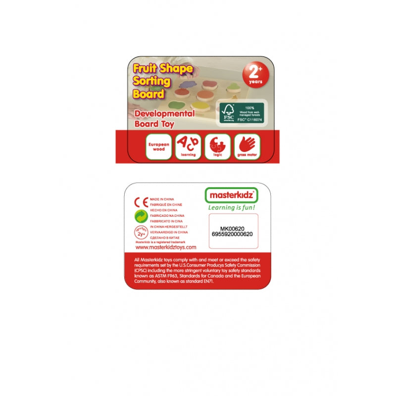Masterkidz edukacinis vaisių rūšiavimo žaidimas