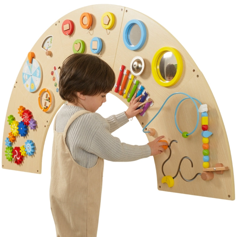 Medinė Montessori sieninė manipuliavimo lenta vaikams, VIGA