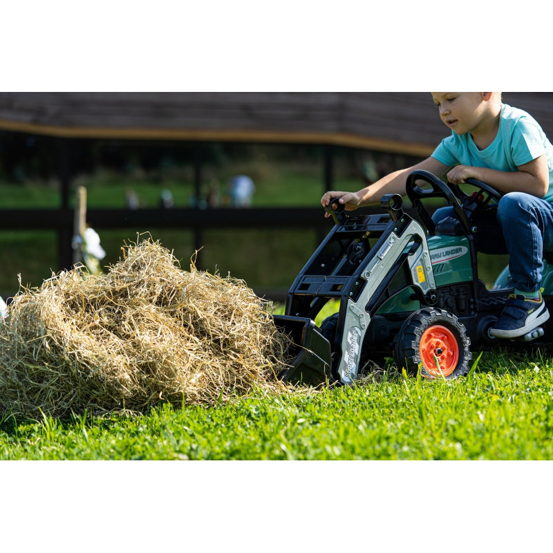 Ekskavatorius-krautuvas su pedalais ir priekaba FALK Farm Lander