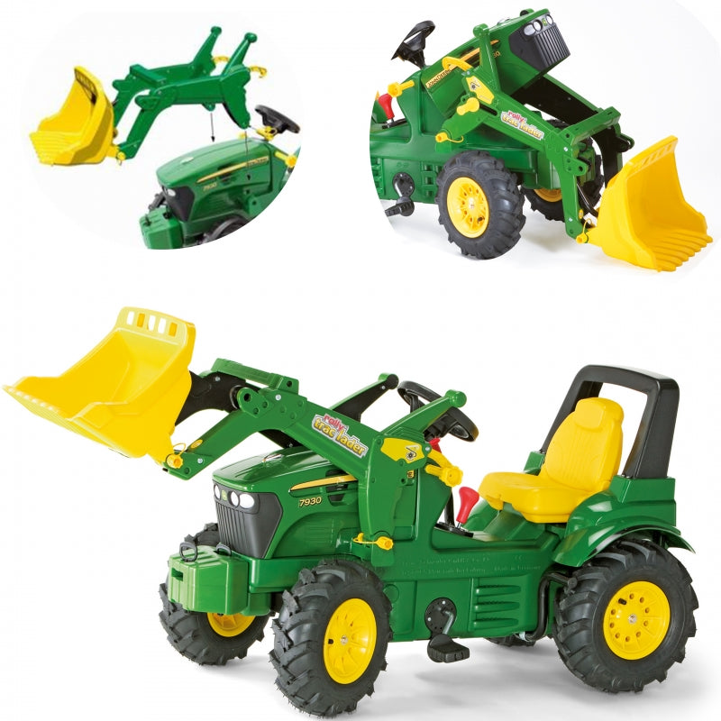Pedalais minamas traktorius vaikams „Rolly Toys rollyFarmtrac John Deere“, žalias
