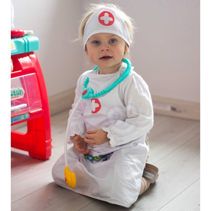 Slaugytojų prijuostė su slaugytojo kepuraite WOOPIE