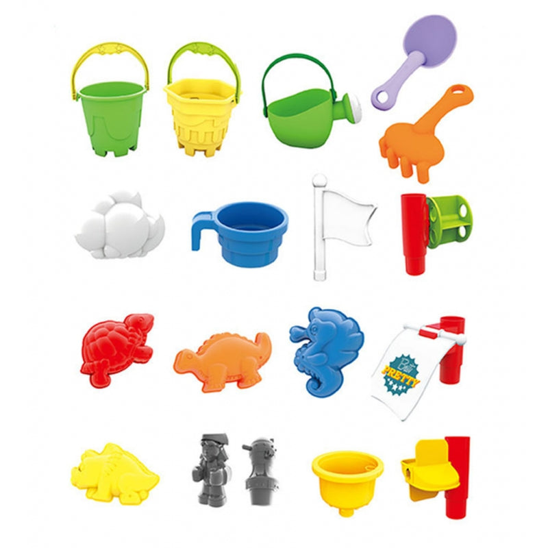 Stalas vandens ir smėlio žaidimams su priedais 13 el, WOOPIE