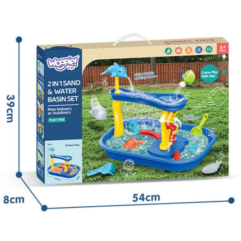 Vandens krioklio stalas  vaikams su delfinu 11el., WOOPIE