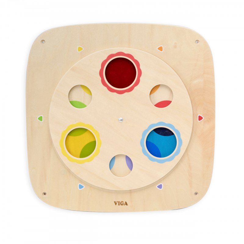 Medinė manipuliacinė lenta „Spalvų maišymas“, VIGA