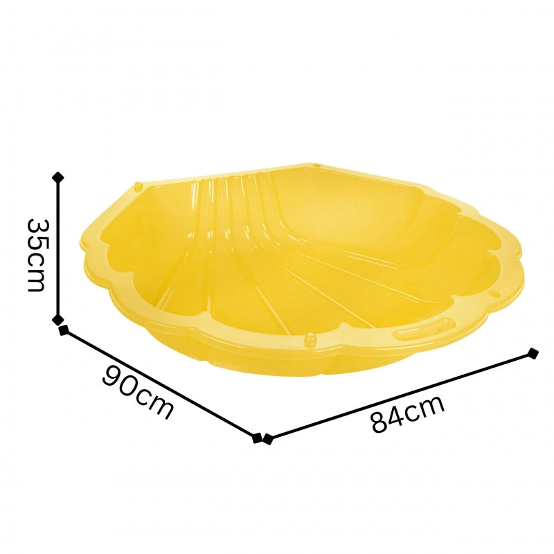 Smėlio dėžė „Sandpit Shell“ geltona 1 vnt., WOOPIE
