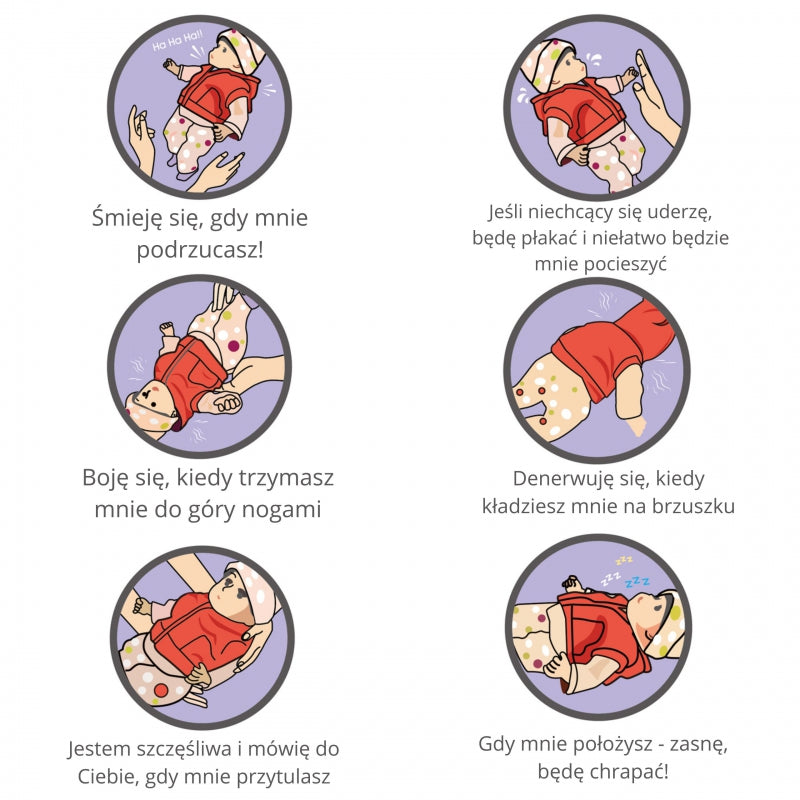 Lėlė su garso efektais, WOOPIE