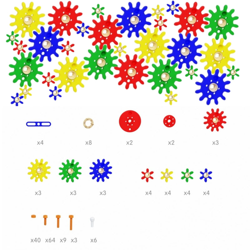 STEAM priemonių ir krumpliaračių rinkinys vaikams 198 el., MASTERKIDZ